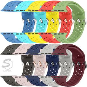 애플워치SE 3 2 40mm 44mm 호환 메탈버클 실리콘 밴드 스트랩