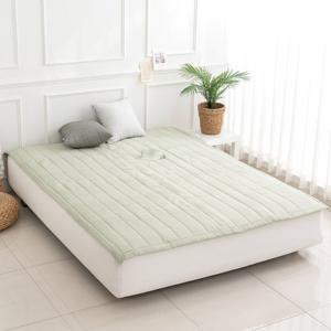 [르헤브] 올데이 시어서커 침대패드 고정밴드 여름 패드 SS