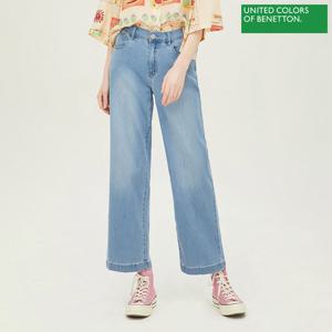 베네통 뒷밴딩 해지 통일자 데님 팬츠 BADPB6431_BL