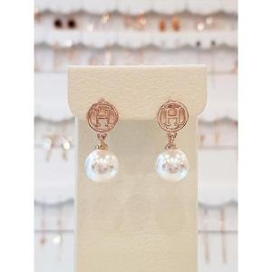 볼라레 세이브존01 선물 핑크골드 스카시 H 드롭 귀걸이 spe849