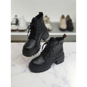 한슈 세이브존03 데이지 기모안감 워커 청키굽 부츠 6cm AGHS713991spA