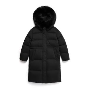 내셔널지오그래픽 N244WDW171 여성 에그레타 롱기장 구스 다운 점퍼 CARBON BLACK