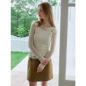 [올리브데올리브] 레이어드 핑거홀 탑 (OW4AE854)