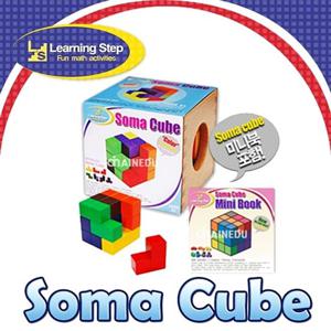 (러닝스텝)칼라 원목소마큐브