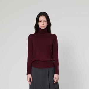 [유닛]터틀넥 베이직 풀오버 (UFJKTN34ES-WINE)