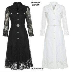 [미니멈]MD 카라넥 플라워 레이스 루즈 원피스 MD MXBAWO3520_CJ