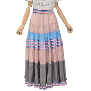 [포커스]캉캉 배색 롱스커트 (FM5D3SK3228)