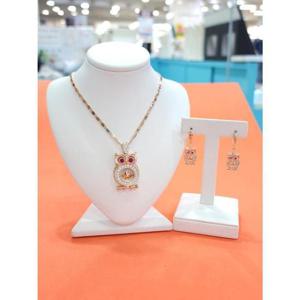 로뎀 세이브존05 Elegance P 뉴 부엉이 목걸이 귀걸이 세트02 RDB24010015