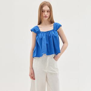 VOLUMINOUS SQUARE NECK BLOUSE_T513TP120(BL)