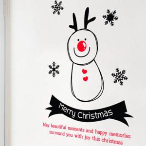 아트박스/꾸밈 ce033-크리스마스루돌프스티커_그래픽스티커