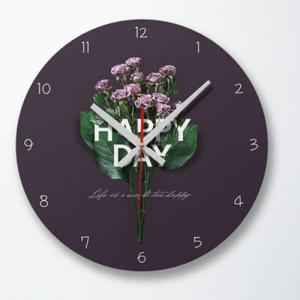 아트박스/꾸밈 cg411-해피데이플라워_인테리어벽시계
