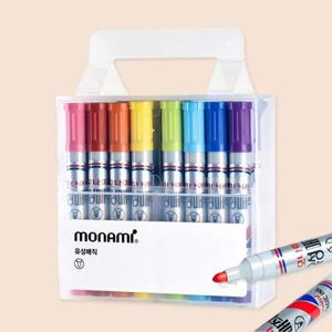 아트박스/한가람문구 모나미 유성매직 24색 세트 둥근닙