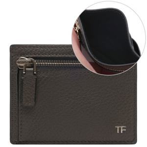 [톰포드] 남성 TF 로고 지퍼 카드지갑 (Y0167C ALC SLA)