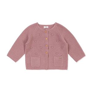 [오가닉맘] 유아 핑크홀가먼트긴소가디건 (MKRTGA02)