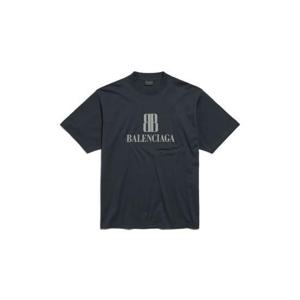 발렌시아가 반팔 티셔츠 764235TSVU4 1083 BLACK