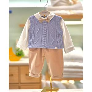 압소바 HK(아기정장상하) 알트 니트조끼정장상하(25FW가을신상품) (A2521208)