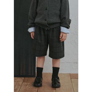 [빈HU] BZ53PT06CG 체크 차콜 반바지