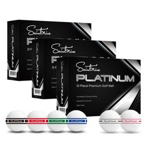 세인트나인 플래티넘 3피스 고반발 저압축 골프공 36구
