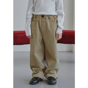 [빈HU] BZ61PT03BG 베이지 코듀로이 배기팬츠