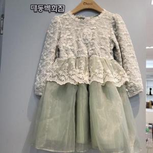 치크 DP01 꽃 레이스 원피스 CKOM25W70