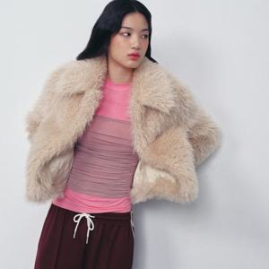 [LAP] 롱헤어 퍼자켓(퀼팅안감) AQ4FJA60