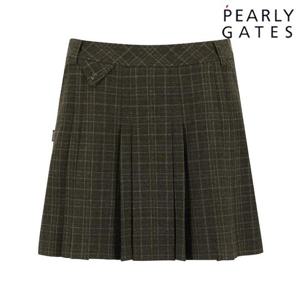 파리게이츠 (521E4PC302) 여성 울 라이크 플리츠 백 밴딩 큐롯 스커트