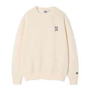 [와키윌리]와키윌리 기모 키키로고 맨투맨 크림 WA2504CR01CM