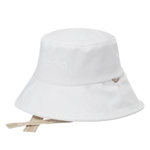 [핑]여성   로고 리본  버킷햇  121E1CP056_WH