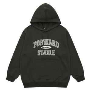 더센트럴 소이주니어 TC01 카키 빅로고 후드티 25W1405