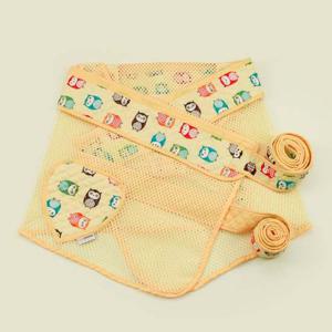 나와니스_ new 부엉이친구 아기포대기 망사형 옐로우 나와니스 포대기 아기띠 순면포대기 기능성포대기 인견포대기 유아외출용품 여름포대기