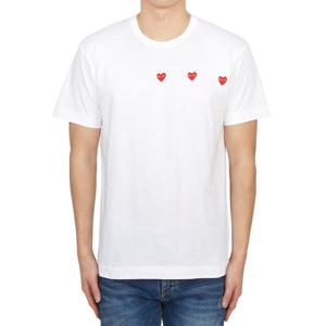 꼼데가르송 트리플 레드하트 반팔티셔츠 AX T337 051 3