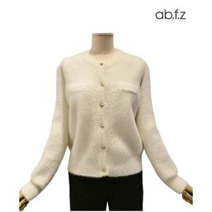 [에이비에프지]밍크 퍼 긴팔 니트 가디건 APA1HY31A