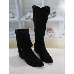 [코디엘루]스웨이드 미들굽 심플 여성 롱부츠 6cm CDMD501007-1