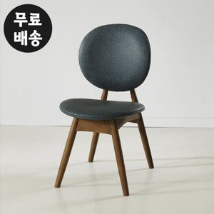 글렌 고무나무 원목 의자 가죽 식탁 인테리어 딥블루