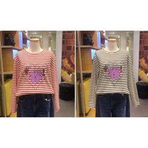 베네통 (BATS94611)UCB 스트라이프 그래픽 티셔츠