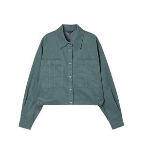 [랩]MARIO투포켓 스트링 코듀로이 점퍼형 블라우스 AQ4WBA62