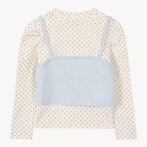 [로엠걸즈(아동)]뷔스띠에 레이어드 티셔츠 RGLA25T1P