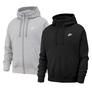 나이키 후드 집업 베이직 스우시 로고 프렌치테리 후드티