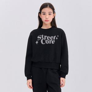 [오션스카이]여아 레터링 크롭 맨투맨 티셔츠-FAJG5159B03