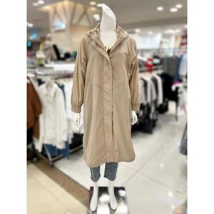 소고 후드 롱 트렌치 코트 AH3YA012
