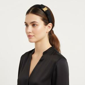 살바토레 페라가모 여성 바라 보우 블랙 헤어밴드 344311 572738