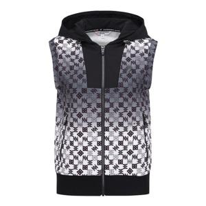 [양말증정]여성 모노그램 우븐 블록 후드 집업 베스트 (421E1TF182)