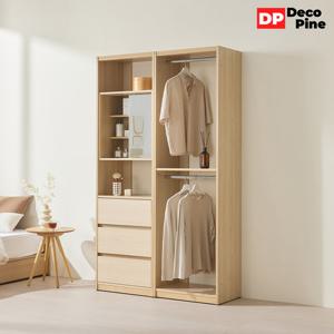 데코파인 댄디 드레스룸 1200 C세트 옷장 화장대 시스템장