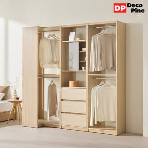 데코파인 댄디 드레스룸 2000 S세트코너장 옷장 화장대 시스템장