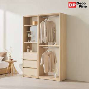 데코파인 댄디 드레스룸 1400 E세트 옷장 화장대 시스템장