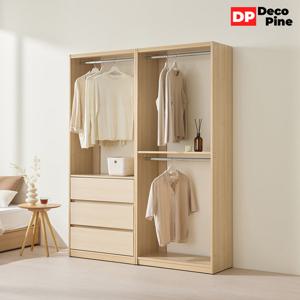 데코파인 댄디 드레스룸 1600 H세트 옷장 서랍옷장 시스템장