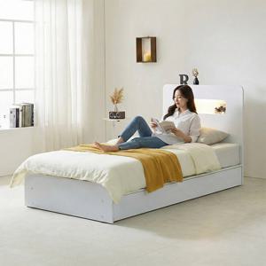 에이든 LED 미니 원룸 조명 싱글 침대 1인용 수납 좁은방 프레임 1000 (기본형)