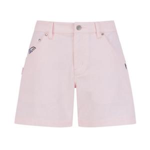 파리게이츠골프반바지 NQC 521E1PNA32_PK 여성 배색 스마일 로고 자수 쇼츠