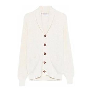 브루넬로 쿠치넬리 골지 니트 가디건 MNI708606C2723 White