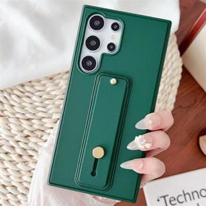 갤럭시S24 플러스 울트라 컬러 핑거 스트랩 거치대 심플 케이스